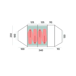 Helium Expedition Tunnel 4-Pers Tent