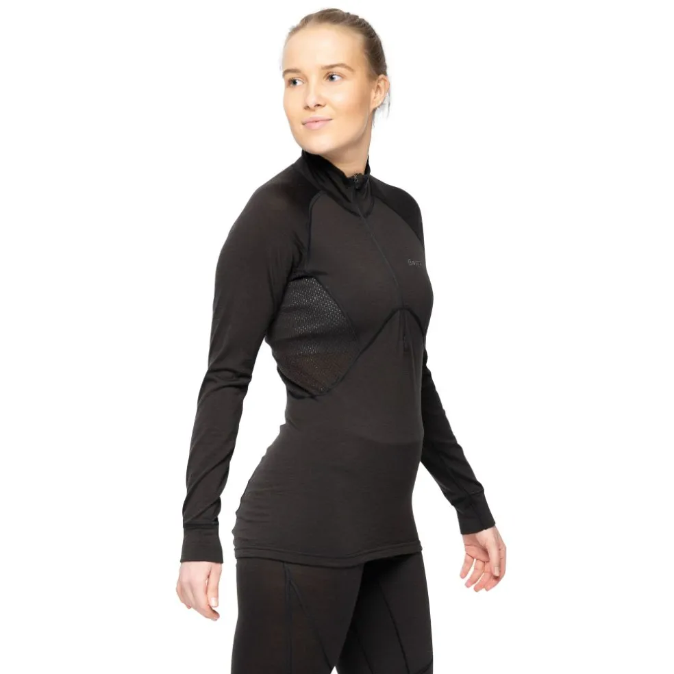 Inner:Pure Merino Half Zip Women