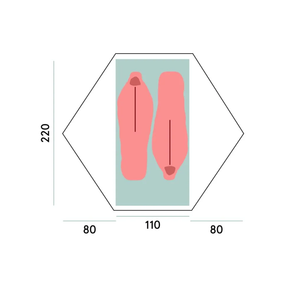 Super Light Dome 2-Persons Tent